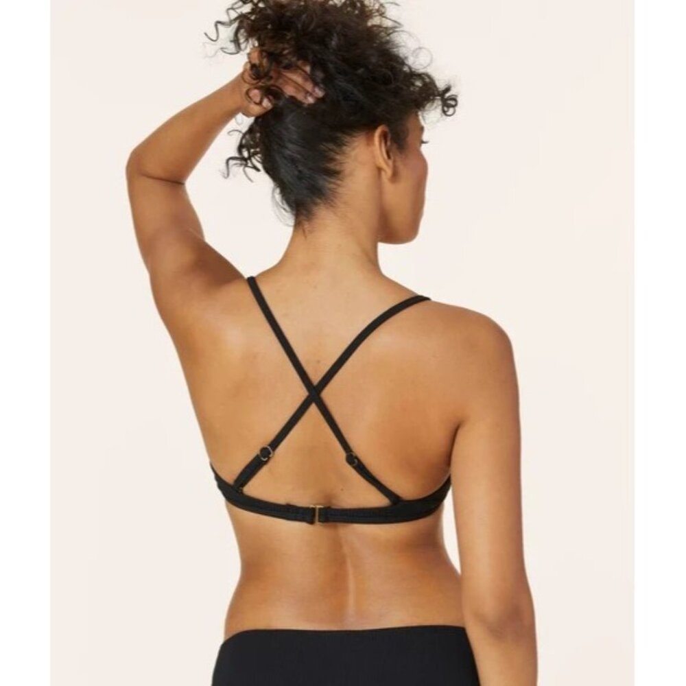 Andie Swim The Valencia Top Black Eco Nylon Size XXL - Picture 11 of 14